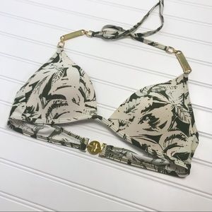 Victoria Secret (VS) Pushup Padded Palm Leaves Top